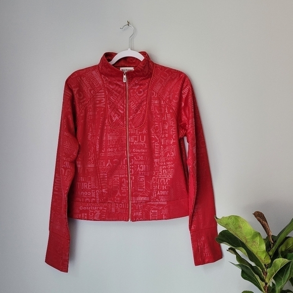 JUICY COUTURE Logo Embossed Tricot Jacket - Picture 2 of 13